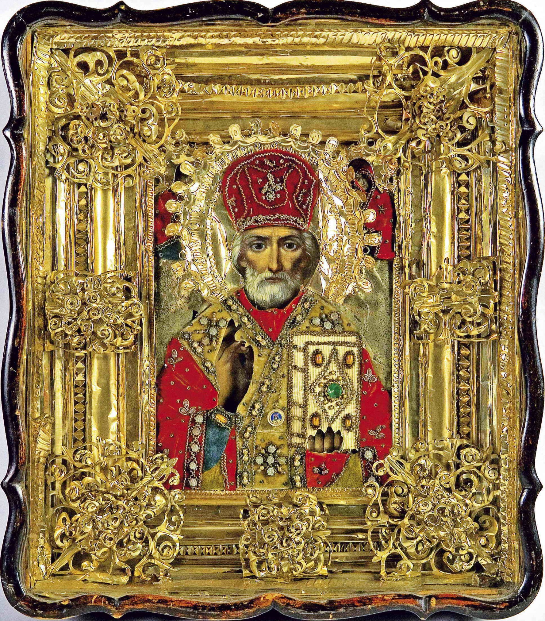 Икона «Николай Угодник». Российская империя. 1888 г.