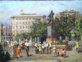 Картина "Ростов- на Дону", 1959. Худ. Малыхин Г.С.