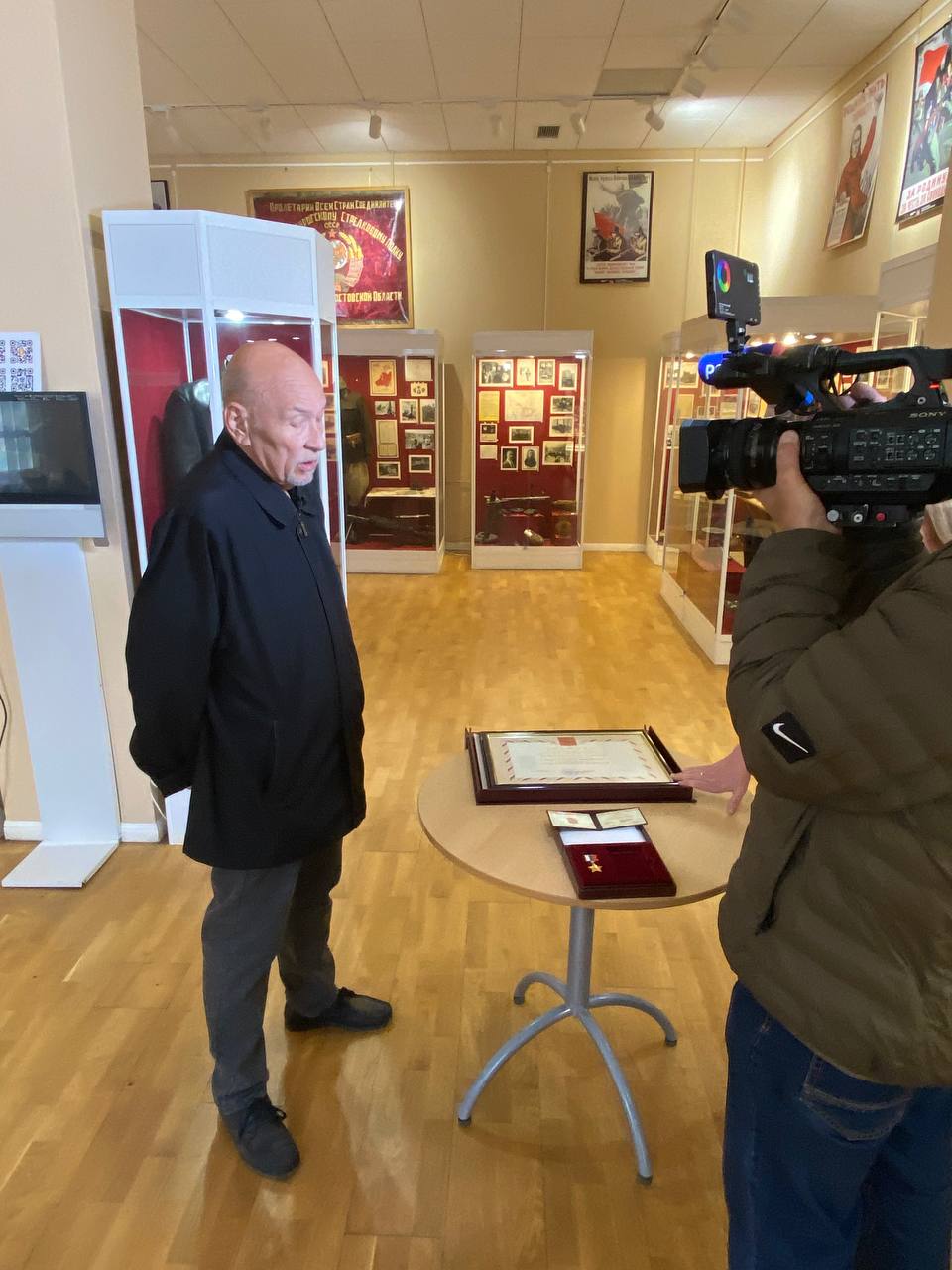 Съемки программы «Хроники Победы», посвященной А.П. Бересту Съемки программы «Хроники Победы», посвященной А.П. Бересту