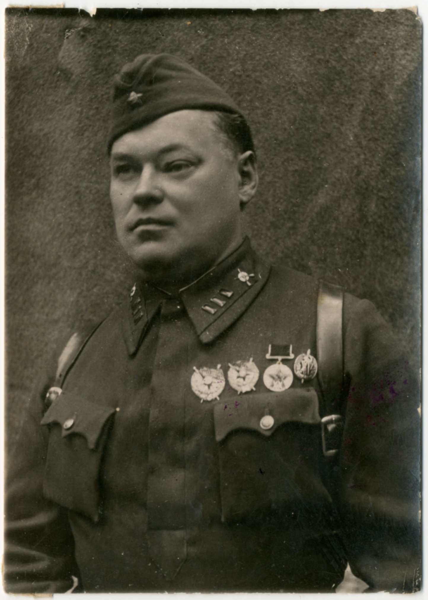 Фотография «Военный комиссар Ростовского стрелкового полка народного ополчения Штахановский П.А.». Ростов-на-Дону. 1941 год