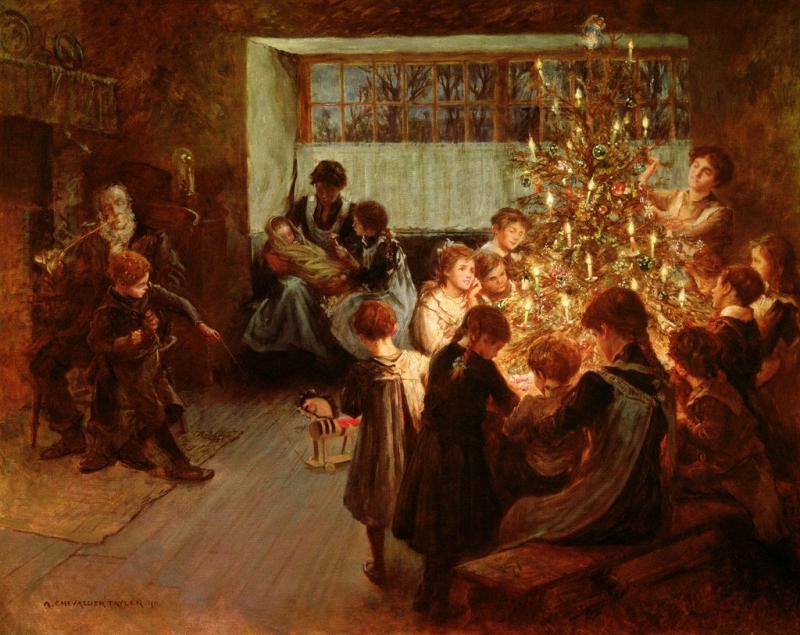 Albert Chevallier Tayler (English, 1862-1925) The Christmas Tree. 1911 г..jpg Albert Chevallier Tayler (English, 1862-1925) The Christmas Tree. 1911 г..jpg