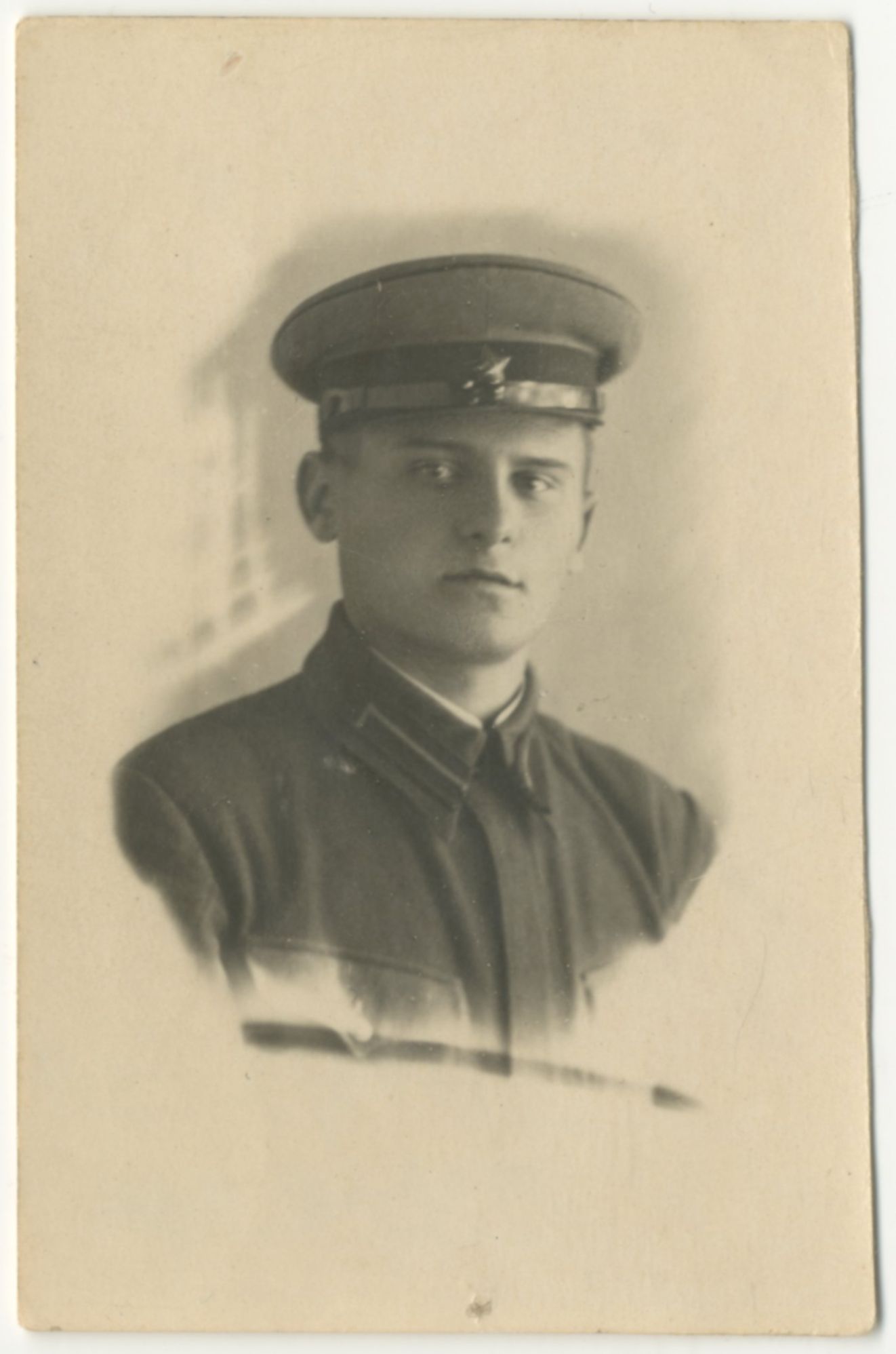 Фотография «Курсант военной школы зенитной артиллерии Забронский А.А.». Баку. 1940 год.