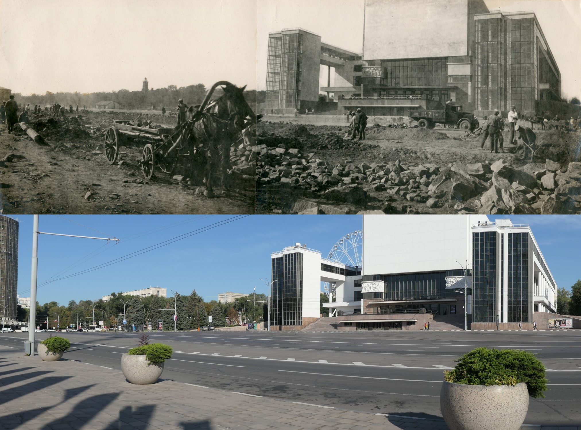 Театр драмы им. М. Горького в 1930-е гг. и в 2025 г. Театр драмы им. М. Горького в 1930-е гг. и в 2025 г.