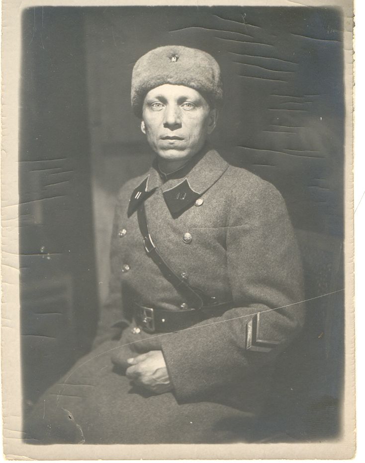 Фотография «Участник битвы под Москвой майор РККА Кузовков А.С.». 1941 год.