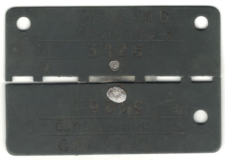 Личный номер узника концлагеря Хохлова С.А. 1943-1944 гг. Личный номер узника концлагеря Хохлова С.А. 1943-1944 гг.